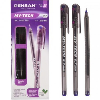 Ручка масляна MY-TECH фіолетова 2240