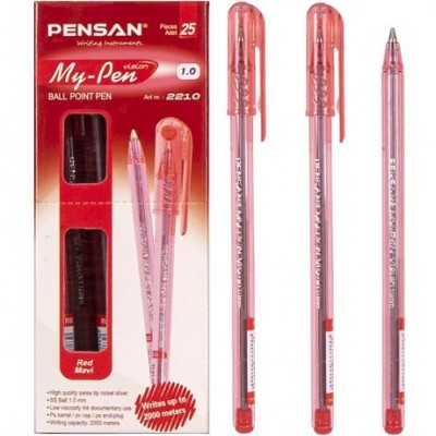 Ручка масляна MY-PEN червона P2210 у магазині autoplus, з доставкою по Україні, краща ціна
