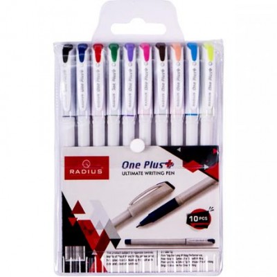 Набір ручок "One Plus" RADIUS 10 кольорів у магазині autoplus, з доставкою по Україні, краща ціна
