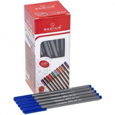 Ручка "Nifty Pen" RADIUS 50 штук, синя у магазині autoplus, з доставкою по Україні, краща ціна