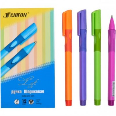 Ручка масляна CHIFON 1361 тренажер правша синя у магазині autoplus, з доставкою по Україні, краща ціна