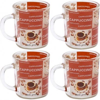 Чашка стекло кольорова "Cappuccino" 200мл ZB024 у магазині autoplus, з доставкою по Україні, краща ціна