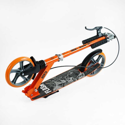 Самокат двоколісний "Best Scooter" FL-80811 (4) сталева рама, ручне гальмо, колеса PU 200мм, 1 амортизатор передній в магазині autoplus, з доставкою по Україні, краща ціна