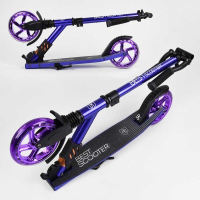 Самокат алюмінієвий "Best Scooter" S-20415 (2) колеса PU, d коліс - 180мм, 1 амортизатор передній, анодируване фарбування в магазині autoplus, з доставкою по Україні, краща ціна