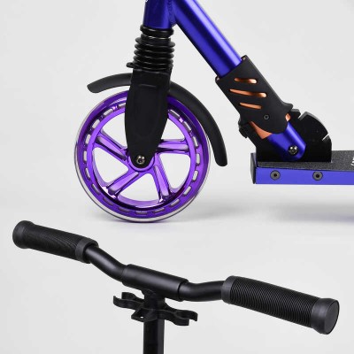 Самокат алюмінієвий "Best Scooter" S-20415 (2) колеса PU, d коліс - 180мм, 1 амортизатор передній, анодируване фарбування в магазині autoplus, з доставкою по Україні, краща ціна