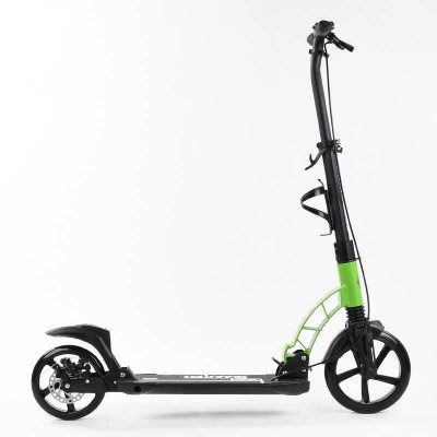 Самокат двоколісний "Best Scooter" 49161 (2) колеса PU, d переднього колеса 230мм, d заднього колеса 200мм, 2 амортизатора, дискові гальма в магазині autoplus, з доставкою по Україні, краща ціна