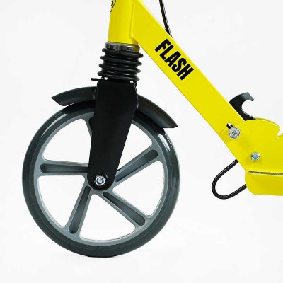 Самокат двоколісний "Best Scooter" FL-14320 (4) сталева рама, ручне гальмо, колеса PU 200мм, 1 амортизатор передній в магазині autoplus, з доставкою по Україні, краща ціна