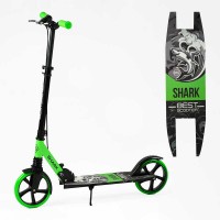 Самокат двоколісний "Best Scooter" SH-50730 (4) "SHARK", з ручним гальмом, затискач керма, колеса PU - 20 см, 1 амортизатор