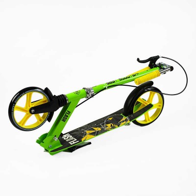 Самокат двоколісний "Best Scooter" FL-20085 (4) сталева рама, ручне гальмо, колеса PU 200 мм, 1 амортизатор передній в магазині autoplus, з доставкою по Україні, краща ціна
