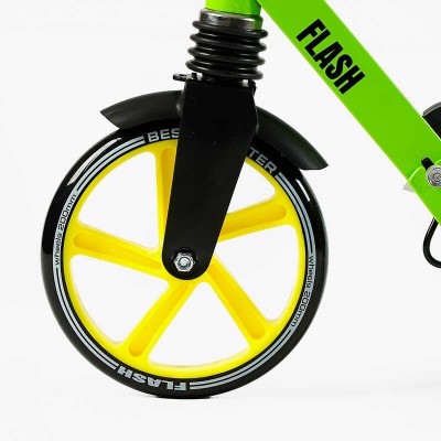 Самокат двоколісний "Best Scooter" FL-20085 (4) сталева рама, ручне гальмо, колеса PU 200 мм, 1 амортизатор передній в магазині autoplus, з доставкою по Україні, краща ціна