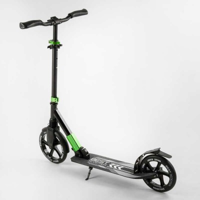 Самокат алюмінієвий Best Scooter 93427 (2) колеса PU, d переднього колеса - 230мм, d заднього колеса - 215мм, 1 амортизатор передній в магазині autoplus, з доставкою по Україні, краща ціна