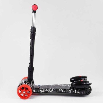 Самокат Best Scooter MAXI 80542 з парогенератором МУЗИКА, ДИМ, ТУРБІНИ, пластмасовий, колеса PU 120х40мм, складне алюмінієве кермо в магазині autoplus, з доставкою по Україні, краща ціна