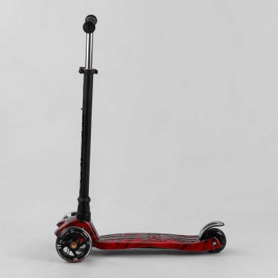 Самокат A 25775 / 779-1533 Best Scooter 4 колеса PU, СВІТЛО, трубка керма алюмінієва, d передніх коліс = 12 см, d задніх коліс = 8 см в магазині autoplus, з доставкою по Україні, краща ціна