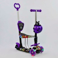 Самокат 5в1 13400 Best Scooter, АБСТРАКЦІЯ, PU колеса, ПІДСВІЧУВАННЯ КОЛІС