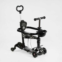 Самокат 5в1 LS-09112 Best Scooter, з ДОП. КОЛЕСАМИ, захисний бампер, PU колеса зі світлом