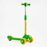 Самокат триколісний "Skyper" SJ-03160 колеса PU 125х40мм зі світлом, УКР. МУЗИКА та підсвічування платформи, кермо складне