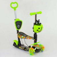 Самокат 5в1 55945 Best Scooter, АБСТРАКЦІЯ, PU колеса, ПІДСВІЧУВАННЯ КОЛІС