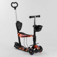 Самокат 5в1 17334 Best Scooter, АБСТРАКЦІЯ, PU колеса, ПІДСВІЧУВАННЯ КОЛІС