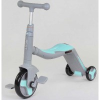Самокат 3в1 JT 10181 Best Scooter, самокат-велобіг-велосипед, світло, 8 мелодій, колеса PU, переднє колесо d = 20 см, задні d = 11 см