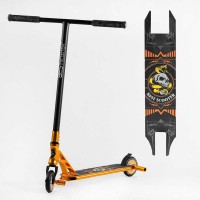 Самокат трюковий 23015 Best Scooter HIC-система, ПЕГИ, алюмінієвий диск та дека, АНОДОВАНЕ ФАРБУВАННЯ, колеса PU, d = 110мм, ширина керма - 60 см