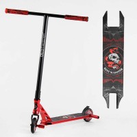 Самокат трюковий 46409 Best Scooter HIC-система, ПЕГИ, алюмінієвий диск та дека, АНОДОВАНЕ ФАРБУВАННЯ, колеса PU, d = 110мм, ширина керма - 60 см