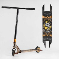Самокат трюковий 26781 Best Scooter HIC-система, ПЕГИ, алюмінієвий диск та дека, АНОДОВАНЕ ФАРБУВАННЯ, колеса PU, d = 110мм, ширина керма - 60 см