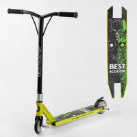 Самокат трюкових Best Scooter 57870 HIC-система, Пегі, алюмінієвий диск і дека, колеса PU d-110 мм, ширина керма - 52 см, висота - 83 см
