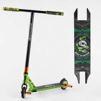 Самокат трюковий 85784 Best Scooter HIC-система, ПЕГИ, алюмінієвий диск та дека, АНОДОВАНЕ ФАРБУВАННЯ, колеса PU, d = 110мм, ширина керма - 60 см