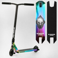 Самокат трюковий Т-40565 Best Scooter Warrior , HIC-система, ПЕГИ, алюмінієвий диск та дека, колеса PU, d=120 мм, ширина керма 58 см
