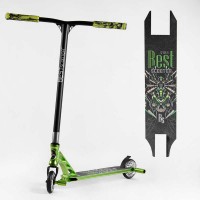 Самокат трюковий 53442 Best Scooter HIC-система, ПЕГИ, алюмінієвий диск та дека, АНОДОВАНЕ ФАРБУВАННЯ, колеса PU, d = 110мм, ширина керма - 60 см