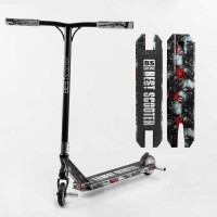 Самокат трюковий Best Scooter BS-77101 HIC-система, ПЕГИ, алюмінієвий диск та дека з ПРИНТОМ, колеса PU, d = 110мм, ширина керма - 60 см