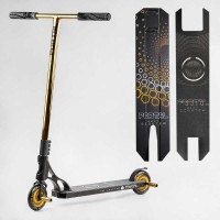 Самокат трюковий PL-91977 Best Scooter Portal HIC-система, ПЕГИ, алюмінієвий диск та дека, колеса PU, d=120мм, ширина керма 58 см