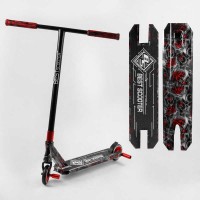 Самокат трюкових Best Scooter BS-99622 HIC-система, ПЕГИ, алюмінієвий диск і дека з принтами, колеса PU, d = 110мм, ширина керма - 60 см