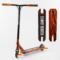 Самокат трюковий Best Scooter BS-77225 HIC-система, ПЕГИ, алюмінієвий диск та дека з ПРИНТОМ, колеса PU, d = 110мм, ширина керма - 60 см