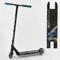 Самокат трюковий 37890 Best Scooter CRASH HIC-система, ПЕГІ, алюмінієвий диск і дека, колеса 110 мм PU, ширина керма - 57 см