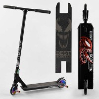 Самокат трюковий 97683 Best Scooter SIMBIOTE HIC-система, ПЕГИ, алюмінієвий диск і дека, колеса 120 мм PU, ширина керма - 57 см