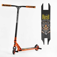 Самокат трюковий 53880 Best Scooter HIC-система, ПЕГИ, алюмінієвий диск та дека, АНОДОВАНЕ ФАРБУВАННЯ, колеса PU, d = 110мм, ширина керма - 60 см