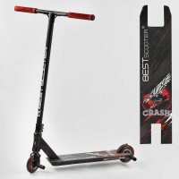Самокат трюковий 67839 Best Scooter CRASH HIC-система, ПЕГИ, алюмінієвий диск і дека, колеса 110 мм PU, ширина керма - 57 см