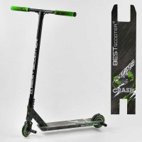 Самокат трюковий 41747 Best Scooter CRASH HIC-система, ПЕГІ, алюмінієвий диск і дека, колеса 110 мм PU, ширина керма - 57 см