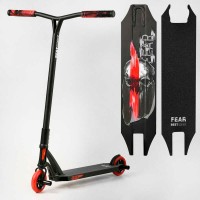 Самокат трюковий МТ-50599 Best Scooter FEAR , SCS-система, ПЕГИ, алюмінієвий диск та дека, колеса PU, d=115мм, ширина керма 58 см