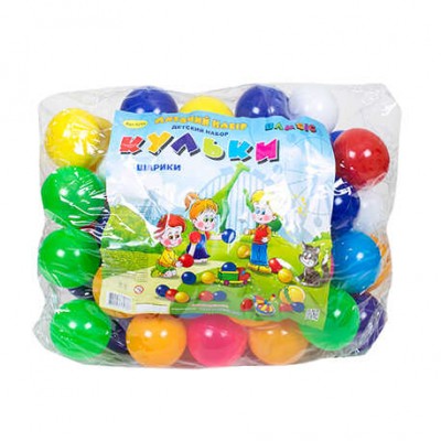 Набір дитячий Кульки маленькі в сумці 100 шт, 7 см, 026/1 BAMSIC