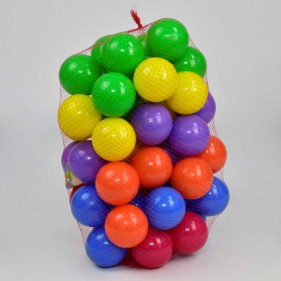 Кульки 80 мм м'які 12023 (5) в сітці 50 шт M Toys