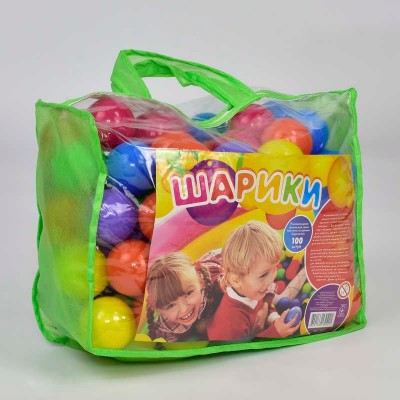 Кульки 80 мм м'які 12024 в сумці 100 шт. M Toys в магазині autoplus, з доставкою по Україні, краща ціна