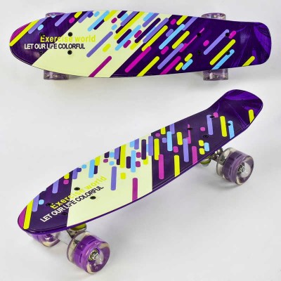 Скейт F 9797 Best Board, дошка=55см, колеса PU, СВІТЯТЬСЯ, d=6см