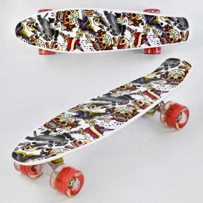 Скейт Р 14209 Best Board, дошка = 55см, колеса PU, світло, d = 6см в магазині autoplus, з доставкою по Україні, краща ціна