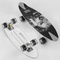 Скейт A 45220 Best Board дошка = 60см, колеса PU, СВІТИТЬСЯ, d = 6см