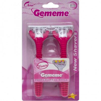 Набір жіночих бритв "Gememe" 4 шт., 3 леза, блістер G-12L 19,5*11*3,5см