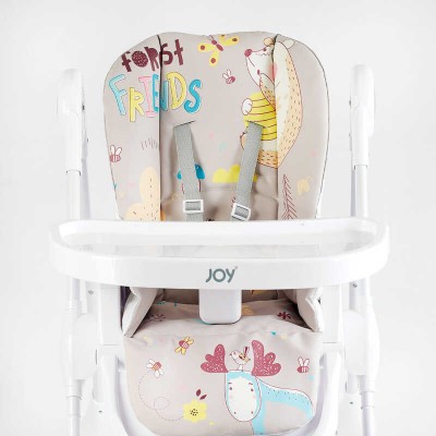 Стільчик для годування Joy K-01201 мягкий чохол ПВХ, 4 колеса, з’ємний столик, кошик в магазині autoplus, з доставкою по Україні, краща ціна