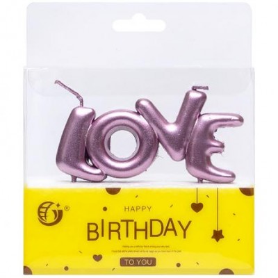 Набір свічок для торта LOVE" JY-1062 у магазині autoplus, з доставкою по Україні, краща ціна