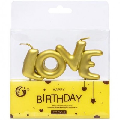 Набір свічок для торта LOVE" JY-1062 у магазині autoplus, з доставкою по Україні, краща ціна